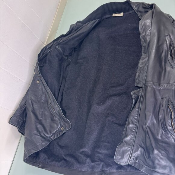 Vintage St. Croix Jacket Mens Large L 100% Lamb Leather Black - Picture 2 of 9
